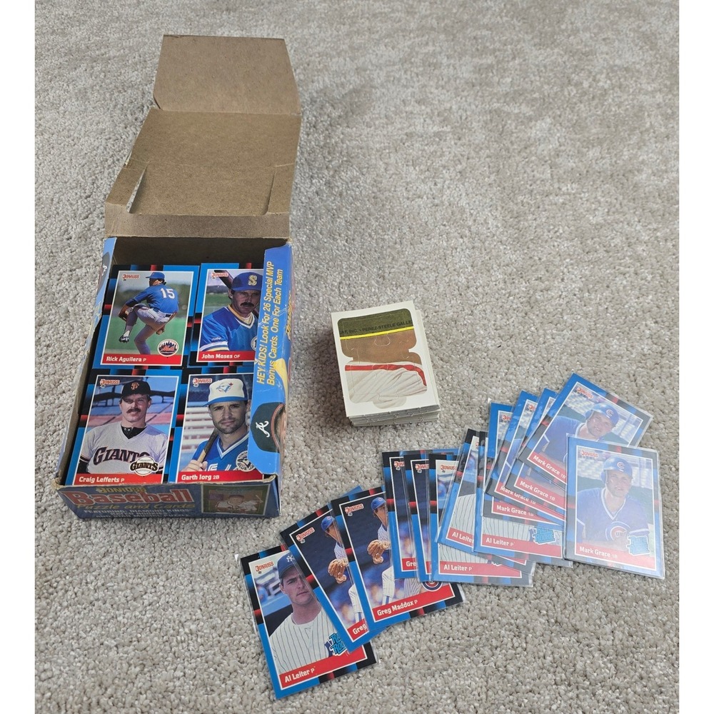 Large Lot Donruss Baseball Cards 1988 Stan Musial Puzzle Cards Stars, HOF, etc.